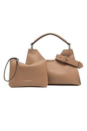 Borsa Aurora in pelle martellata grana maxi cipria GIANNI CHIARINI | BS12315RNGDBL5313